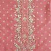 Pink Chanderi Unstitched Suit With Embroidery And Dupatta