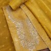 Mustard Yellow Brocade Suit