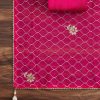 Vibrant Rani Pink Chanderi Suit