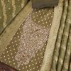 Mehendi Green Suit With Embroidered Detailing