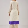 Cream Weaved Chanderi Kurta Set