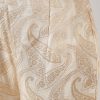 Cream Weaved Chanderi Kurta Set