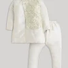 Cream Kids Kurta Set