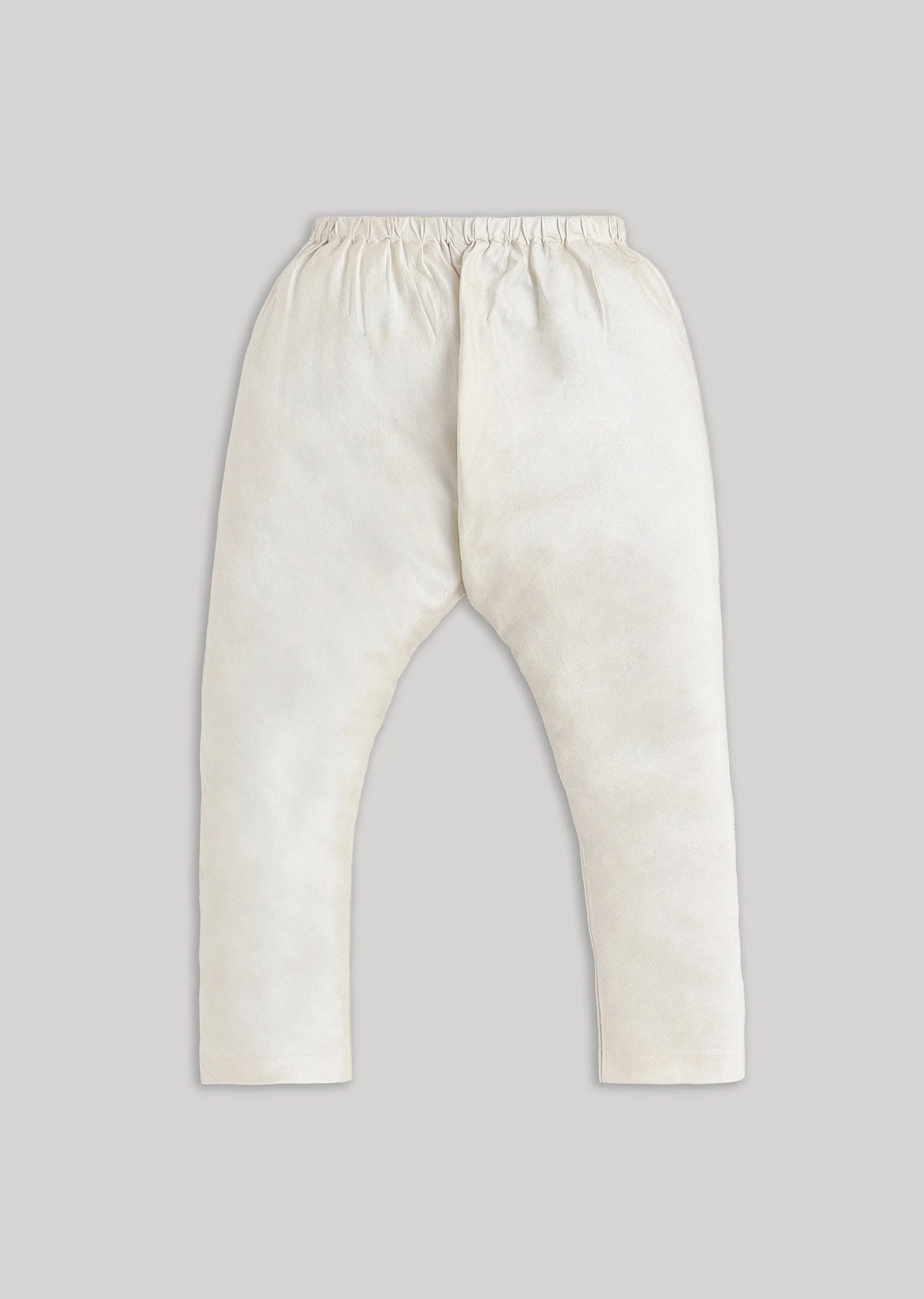 Cream Kids Kurta Set
