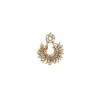 Pearl Layered Necklace Set With Gold Detailing And Matching Earrings