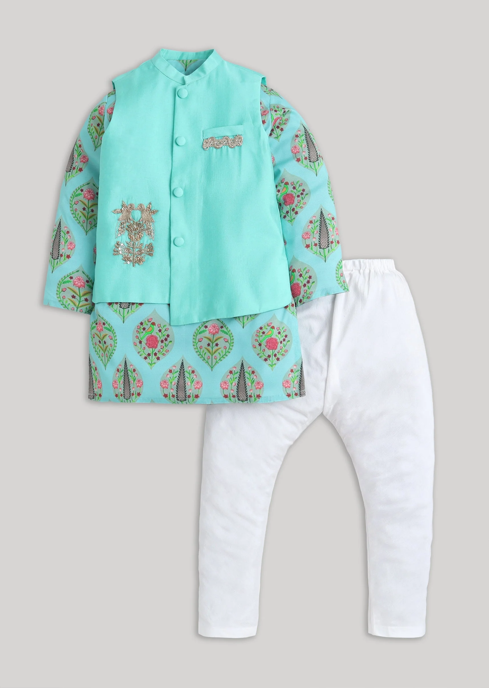 6516-blue-and-white-kids-nehru-jacket-set-1.webp Blue And White Kids Nehru Jacket Set