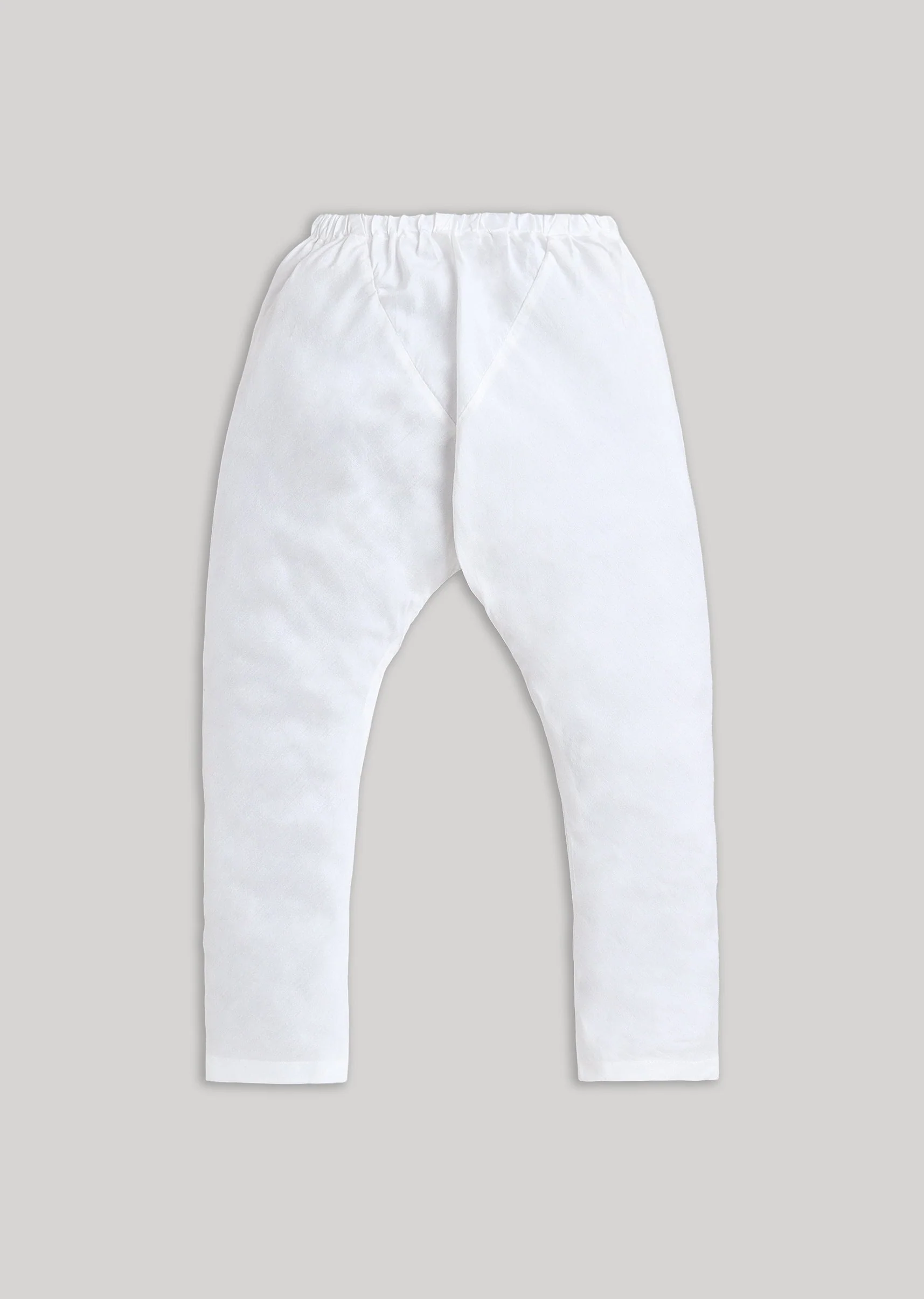Blue And White Kids Nehru Jacket Set