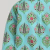 Blue And White Kids Nehru Jacket Set