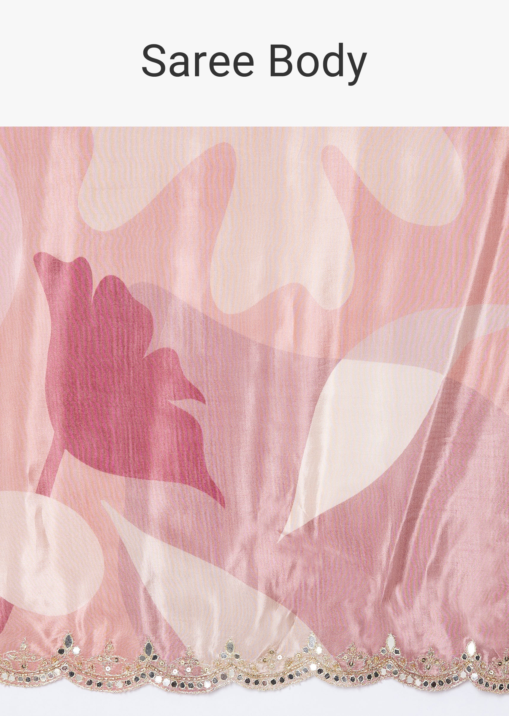 Mauve Abstract Printed Saree with Blouse