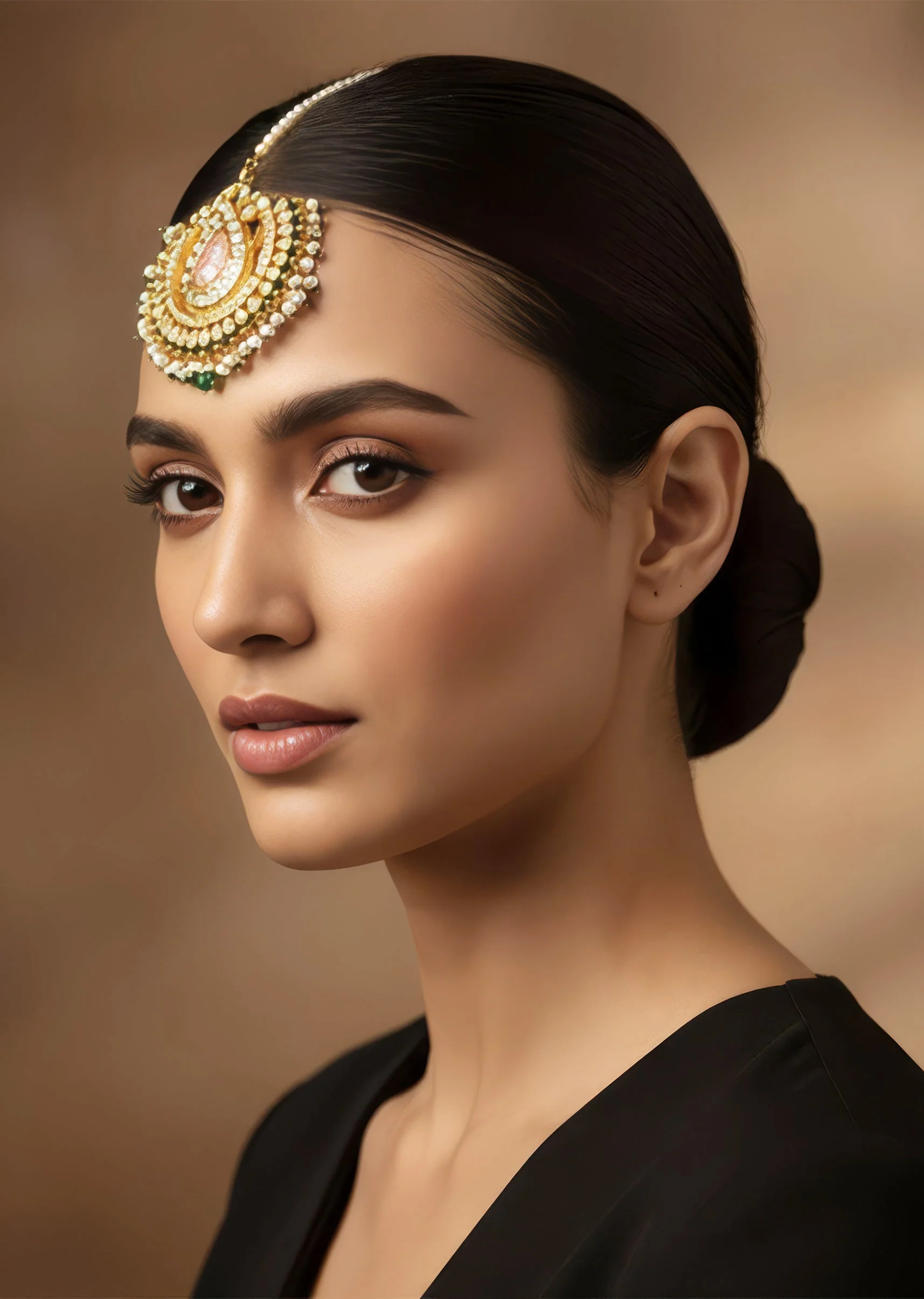 658-gold-plated-pink-kundan-polki-maangtikka-1.webp Gold Plated Pink Kundan Polki Maangtikka