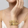 Gold Plated Multicolored Temple Bangles