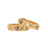 Gold Plated Multicolored Temple Bangles