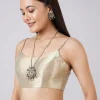 Pastel Grey Hand Painted Saree with Blouse