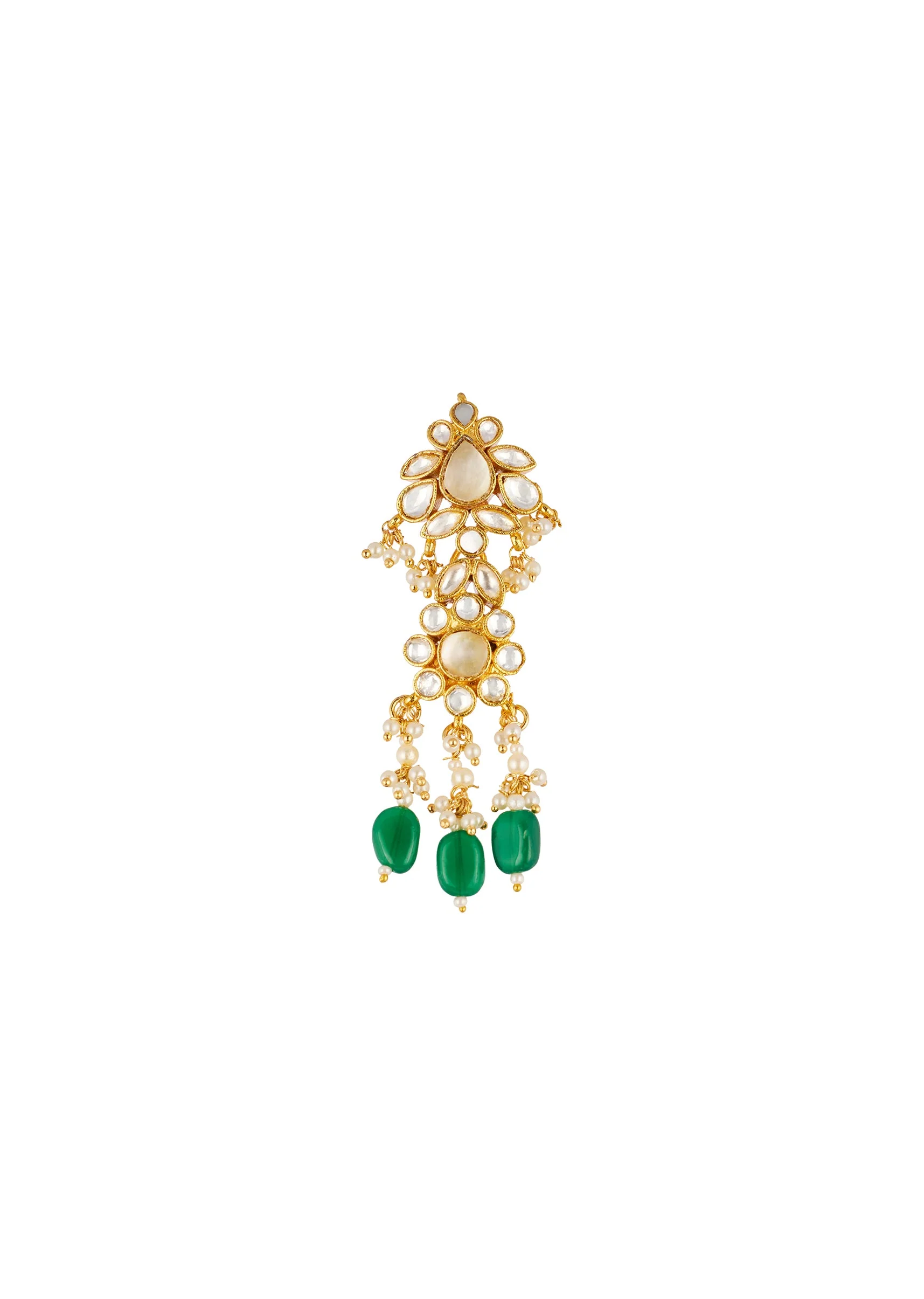 666-green-necklace-set-in-kundan-with-faux-pearl-and-emerald-stones-4.webp Green Necklace Set in Kundan with Faux Pearl and Emerald Stones