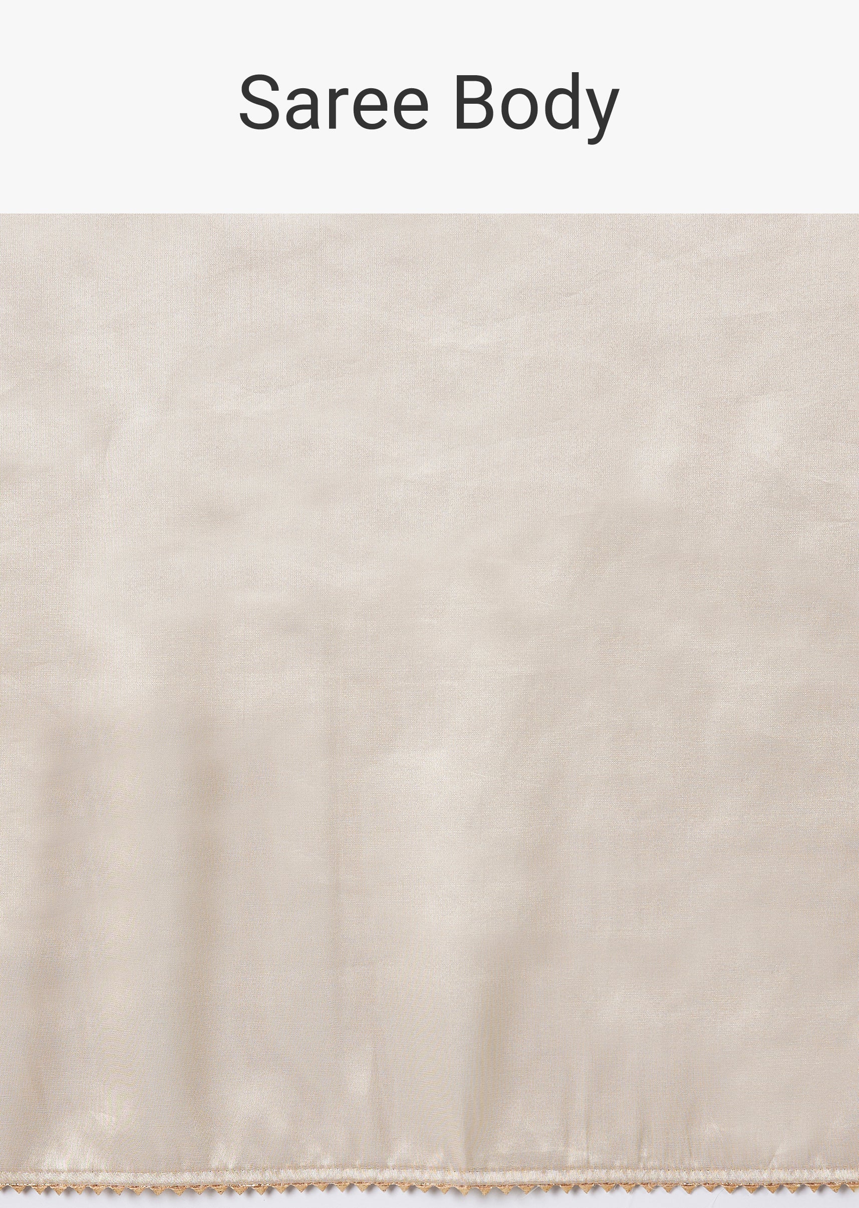 Pastel Cream Solid Saree with Border and Blouse