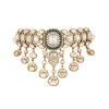 669-gold-finish-jewellery-set-in-polki-with-semi-precious-stones-and-drops-3.webp Gold Finish Jewellery Set In Polki With Semi Precious Stones And Drops