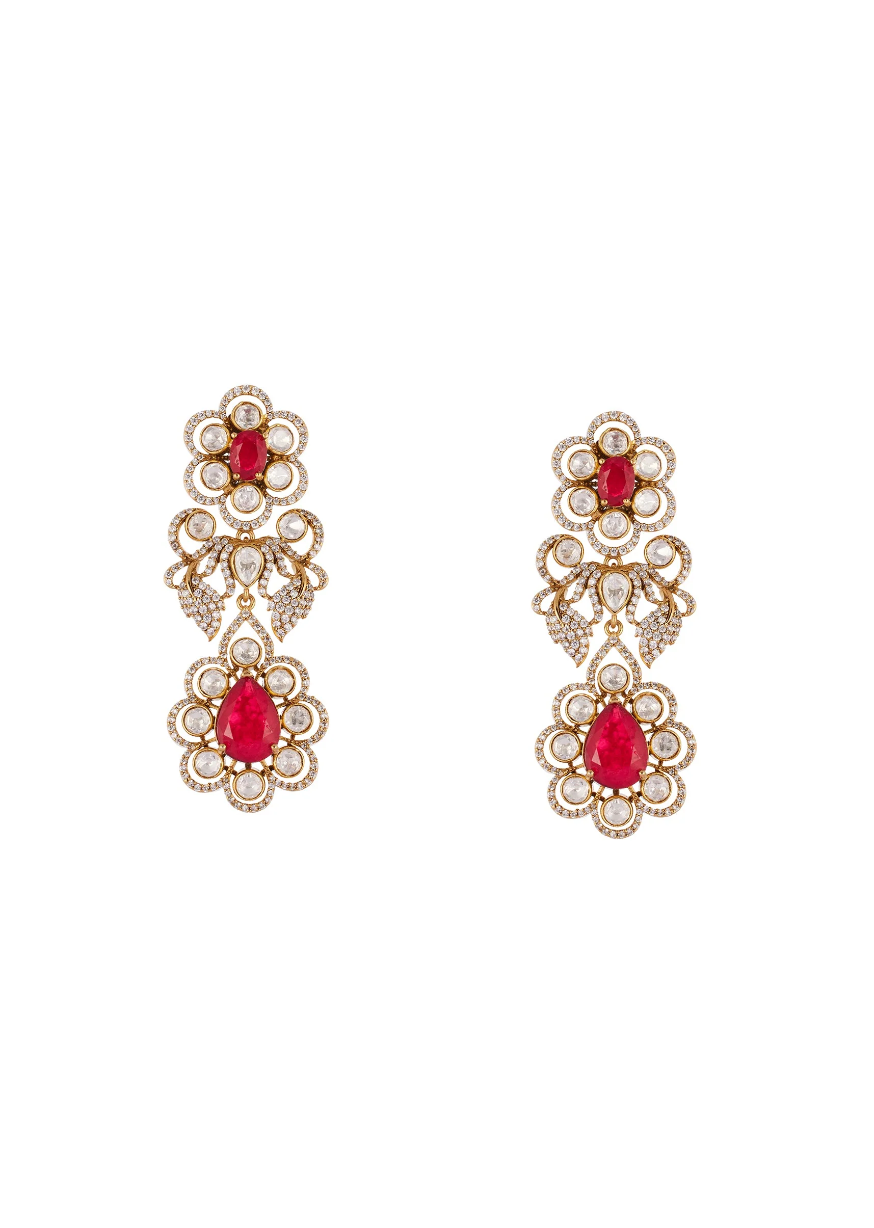 670-gold-finish-jewellery-set-in-kundan-polki-4.webp Gold Finish Jewellery Set In Kundan Polki