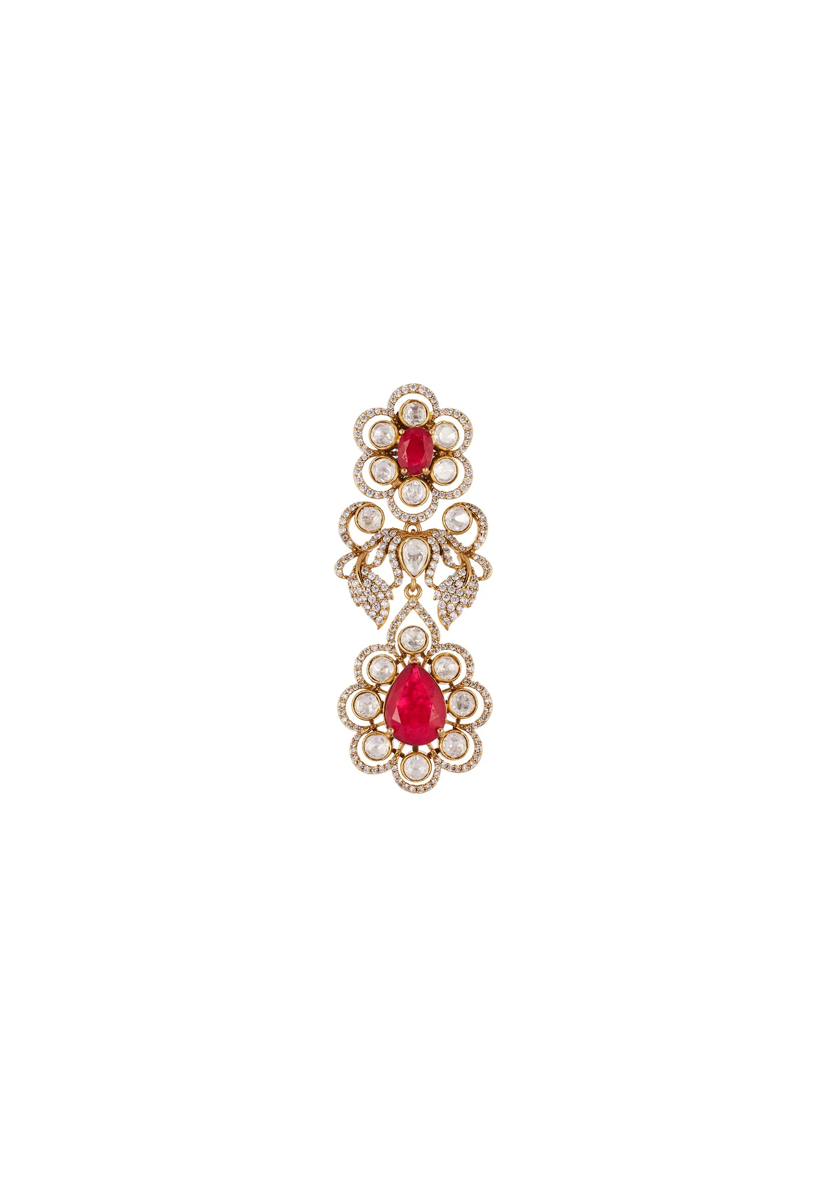 670-gold-finish-jewellery-set-in-kundan-polki-5.webp Gold Finish Jewellery Set In Kundan Polki