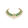 671-green-gold-necklace-set-with-kundan-detail-3.webp Green Gold Necklace Set With Kundan Detail