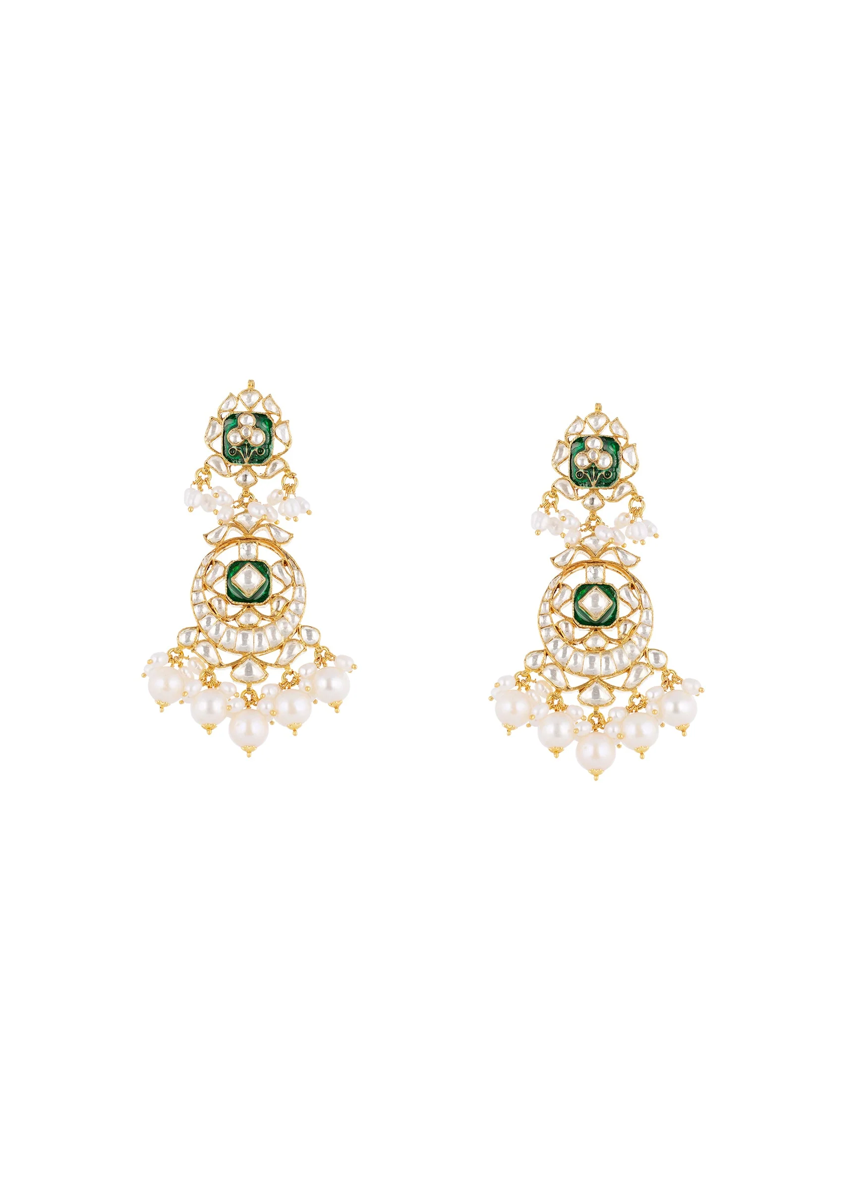 671-green-gold-necklace-set-with-kundan-detail-4.webp Green Gold Necklace Set With Kundan Detail