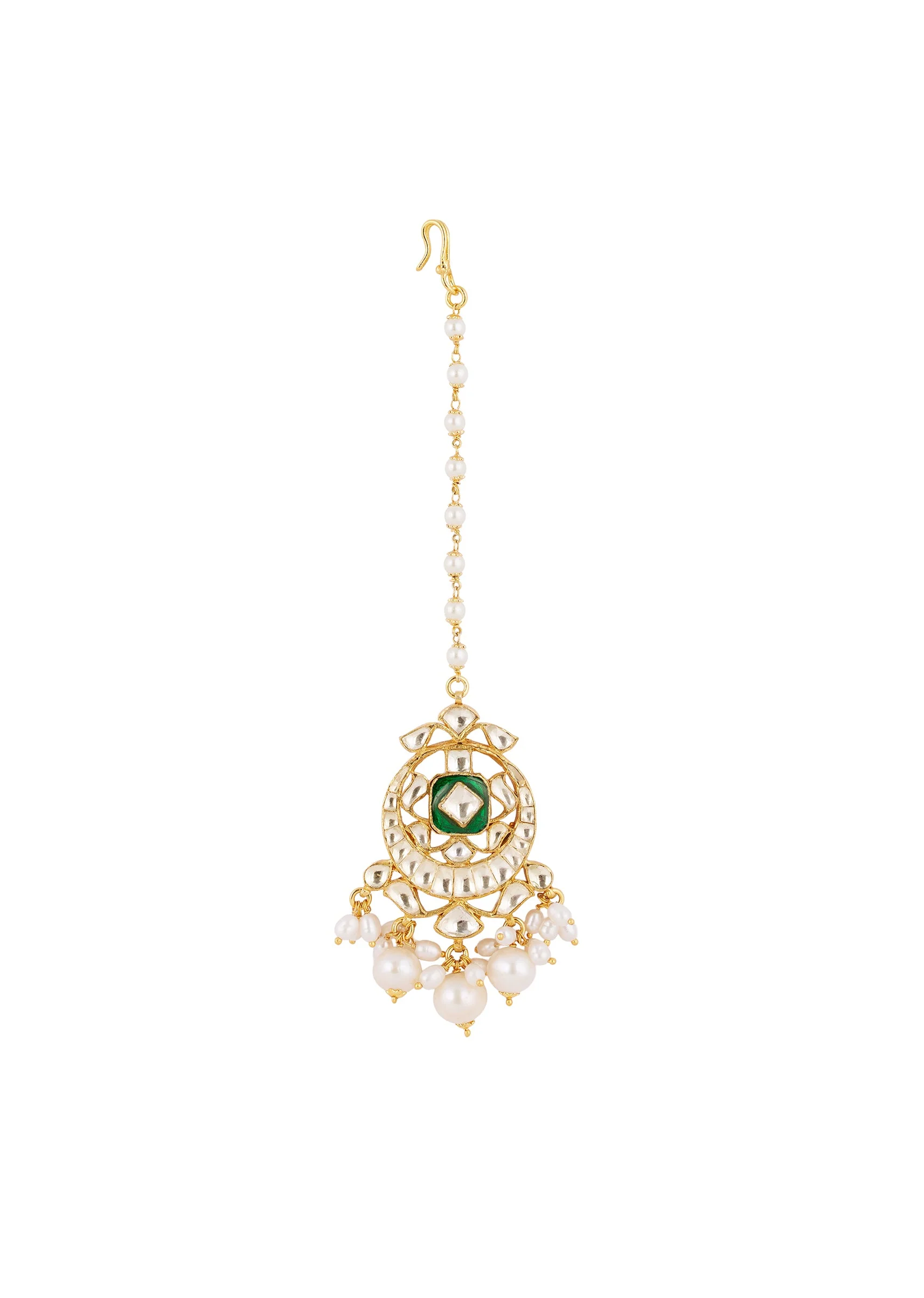 671-green-gold-necklace-set-with-kundan-detail-6.webp Green Gold Necklace Set With Kundan Detail