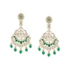 672-green-gold-polki-earrings-with-delicate-detail-2.webp Green Gold Polki Earrings With Delicate Detail