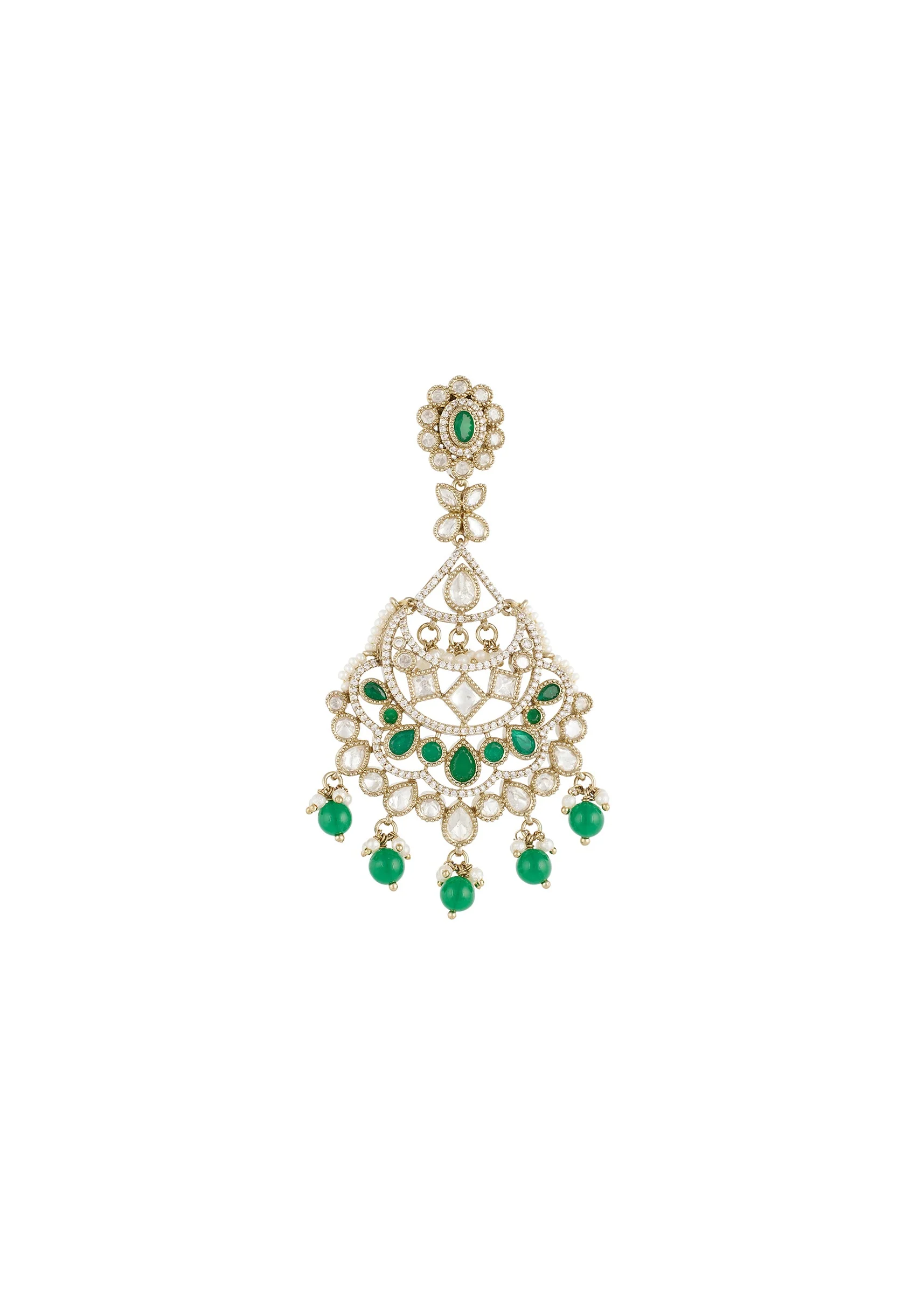 672-green-gold-polki-earrings-with-delicate-detail-3.webp Green Gold Polki Earrings With Delicate Detail