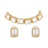 674-gold-necklace-set-with-refined-kundan-detail-2.webp Gold Necklace Set With Refined Kundan Detail