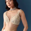 Off White Net Jaal Embellished Saree with Unstitched Blouse