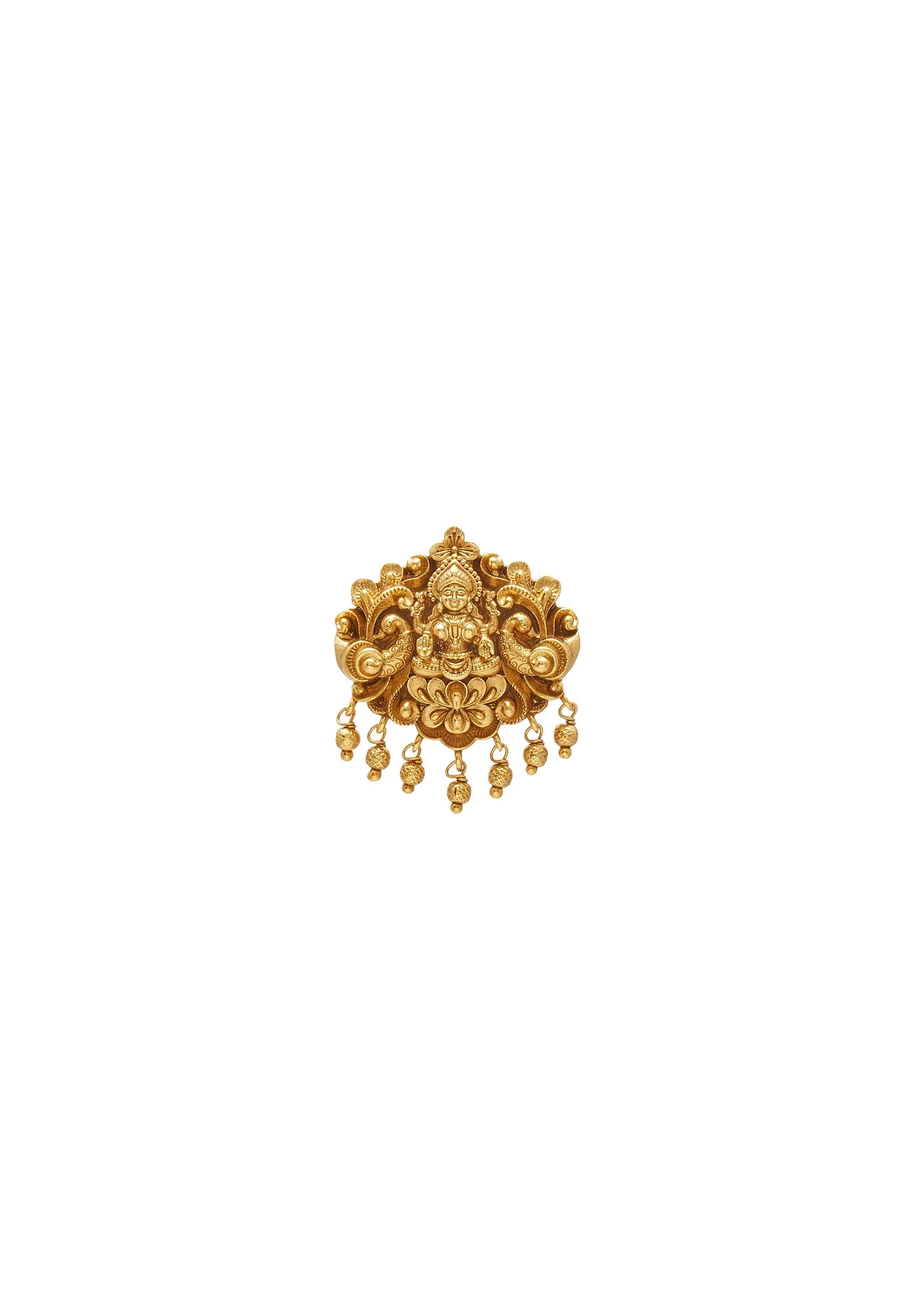 Antique Gold Temple Statement Ring