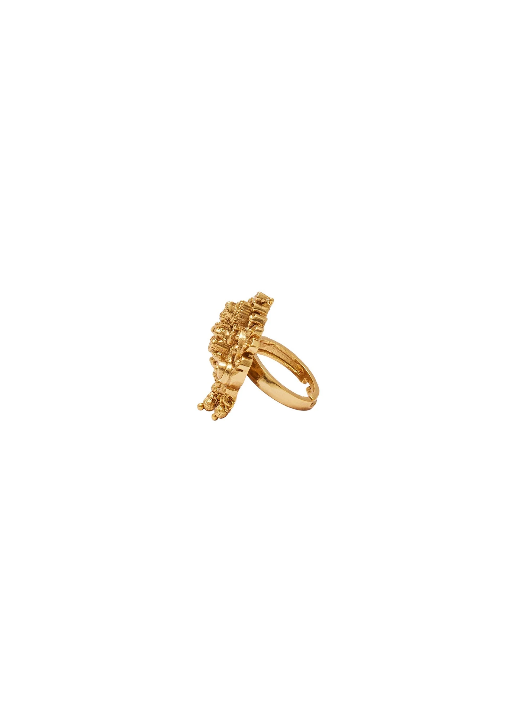 Antique Gold Temple Statement Ring