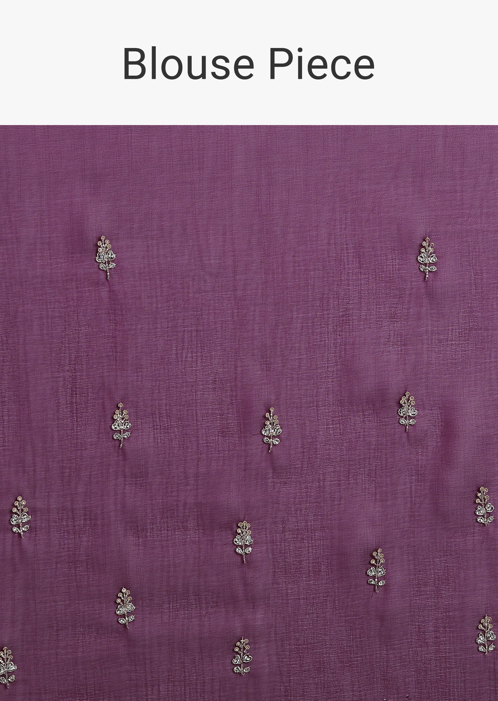 Wine Organza Saree With Cutdana And Sequins Border