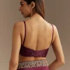 Wine Crushed Tissue Saree With Cutdana And Stone Embroidery
