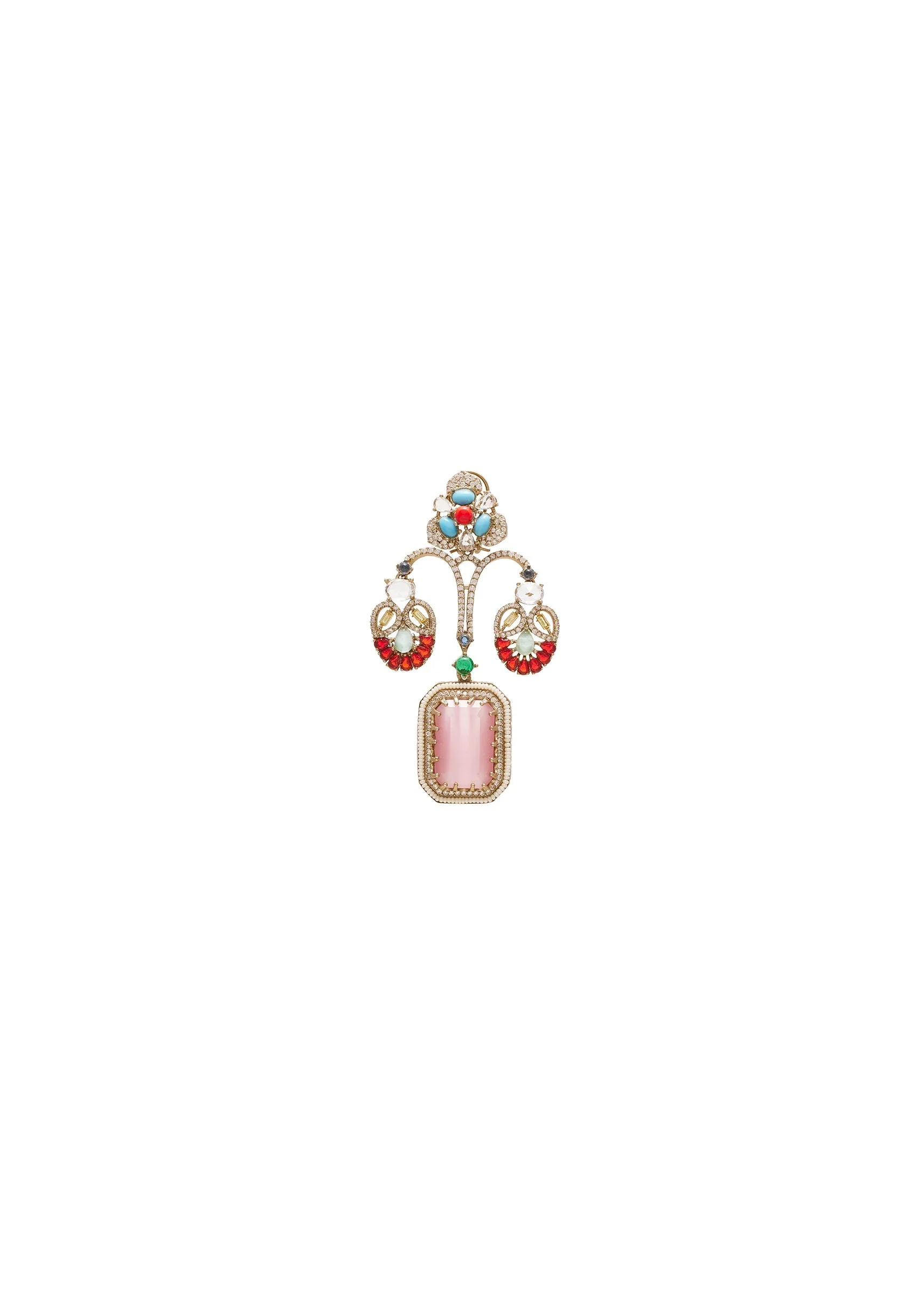 Multicolor Festive Statement Earrings