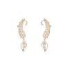 Gold Zirconia Ear Cuffs