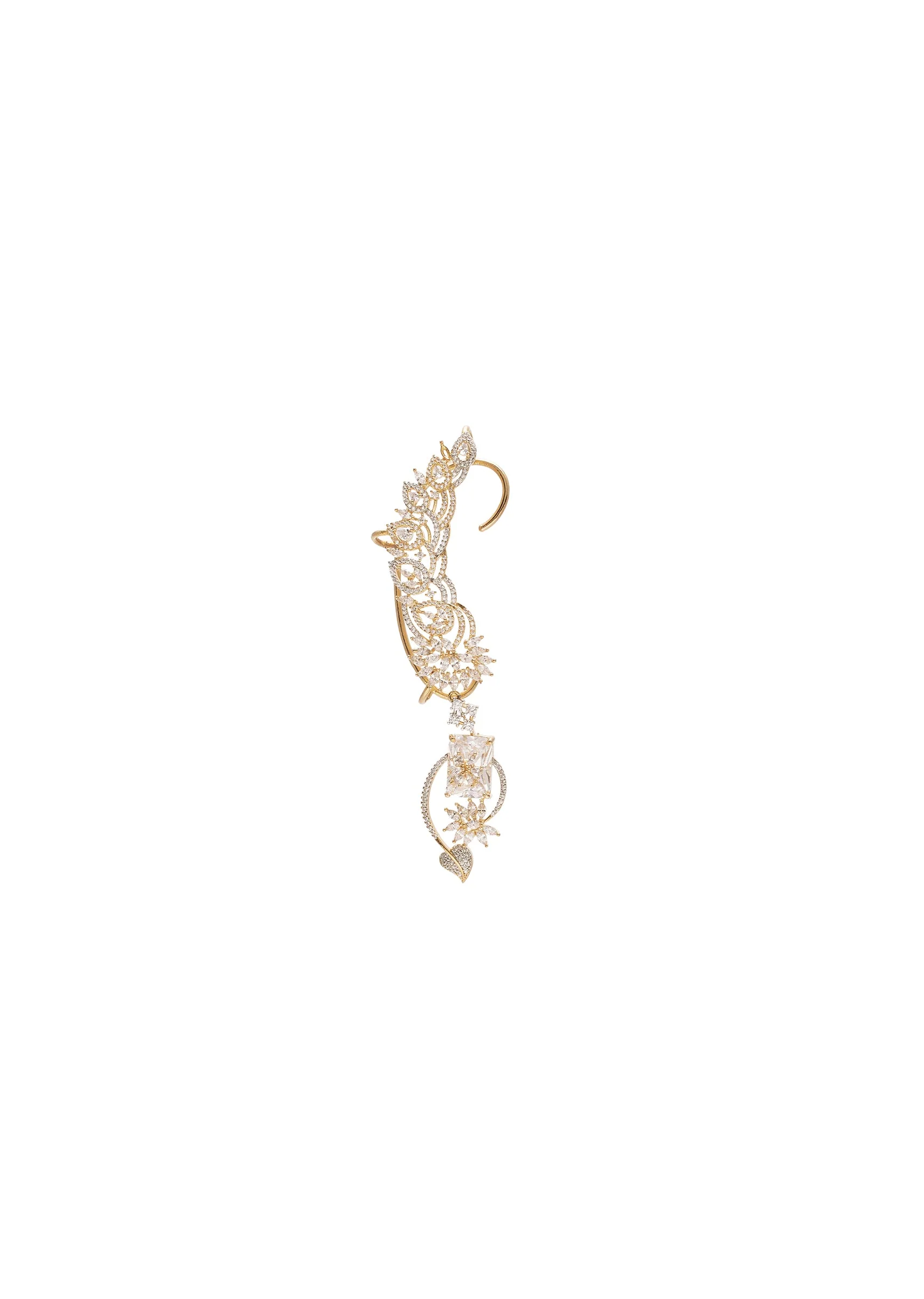 Gold Zirconia Ear Cuffs