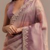 6831-lavender-tissue-saree-embroidered-with-sequins-and-cutdana-3.jpg Lavender Tissue Saree Embroidered With Sequins And Cutdana