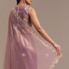 6831-lavender-tissue-saree-embroidered-with-sequins-and-cutdana-4.jpg Lavender Tissue Saree Embroidered With Sequins And Cutdana