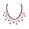 Pink Gold Festive Necklace Set