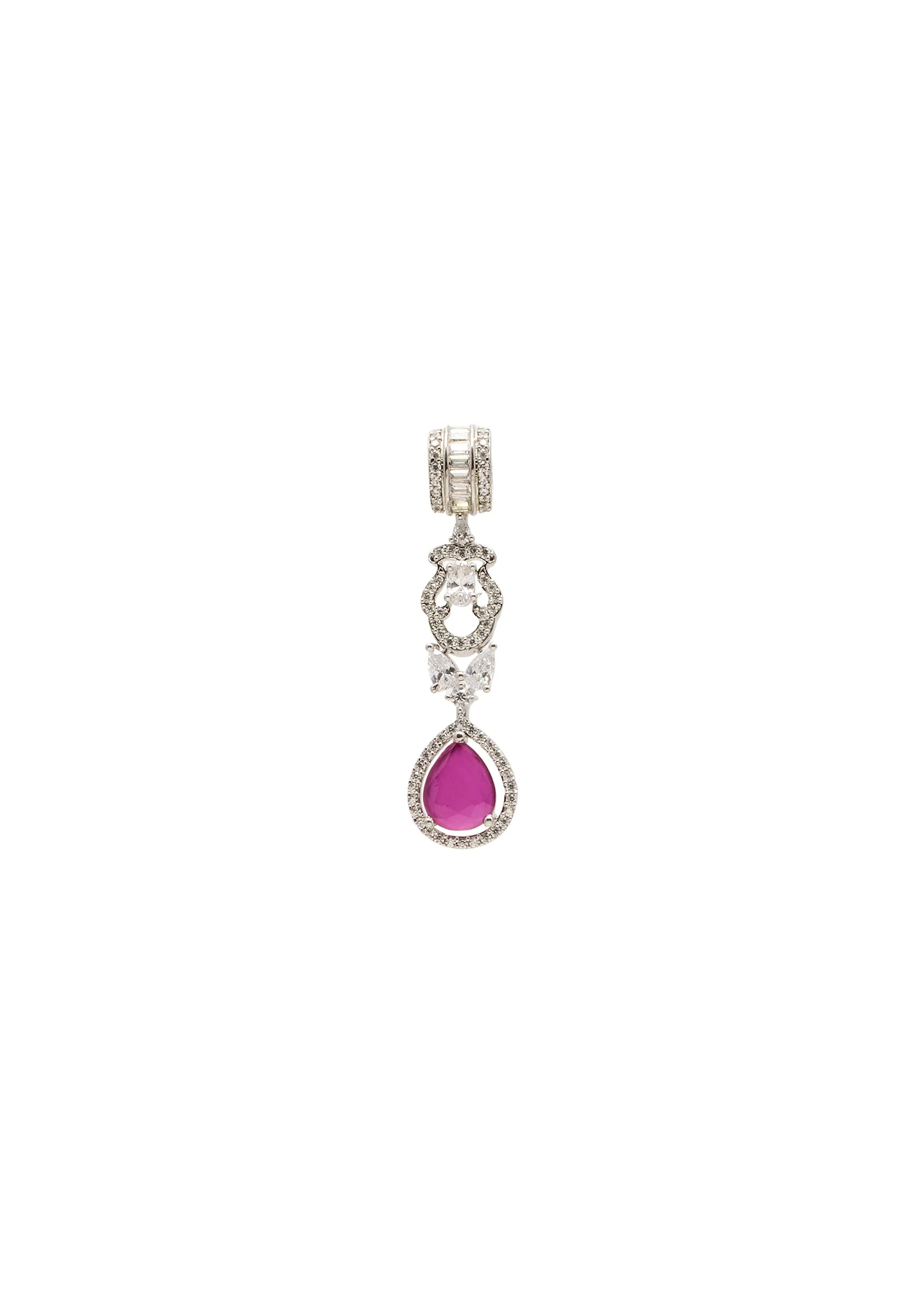 Pink Gold Festive Necklace Set