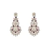 Violet Pink Statement Earrings