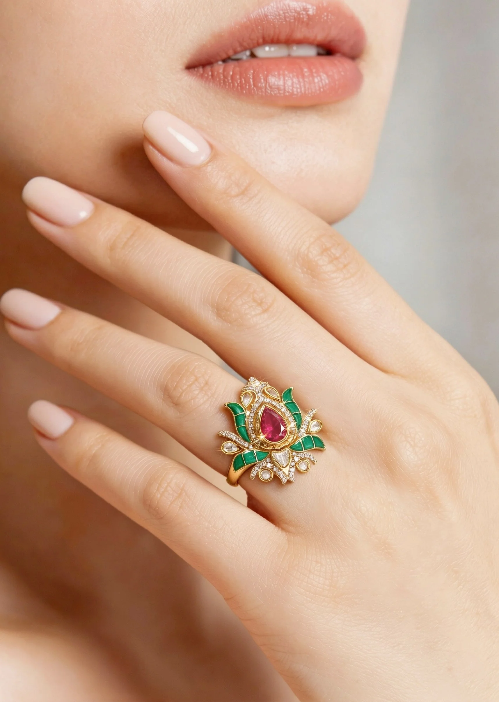 697-green-red-teardrop-ring-1.webp Green Red Teardrop Ring
