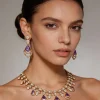 Violet Gold Festive Necklace Set