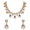 Violet Gold Festive Necklace Set