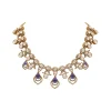 Violet Gold Festive Necklace Set