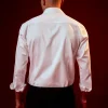 White Embroidered Silk Blend Festive Shirt