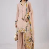 Baby Pink Organza Palazzo Set