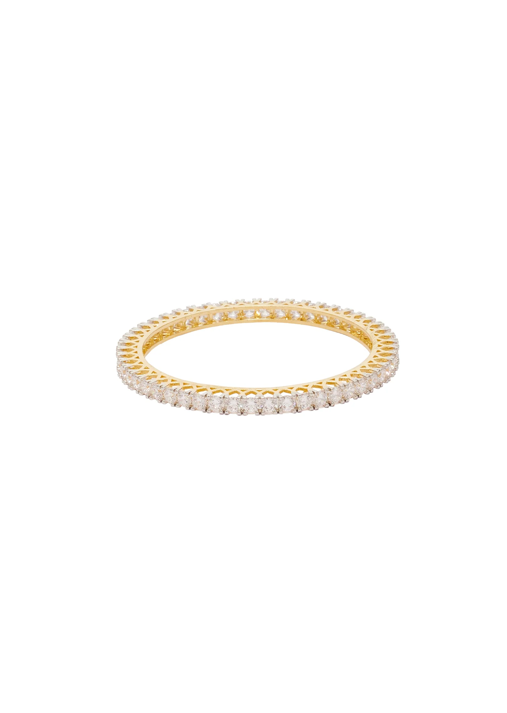 Dual Tone Stone Studded Bangles