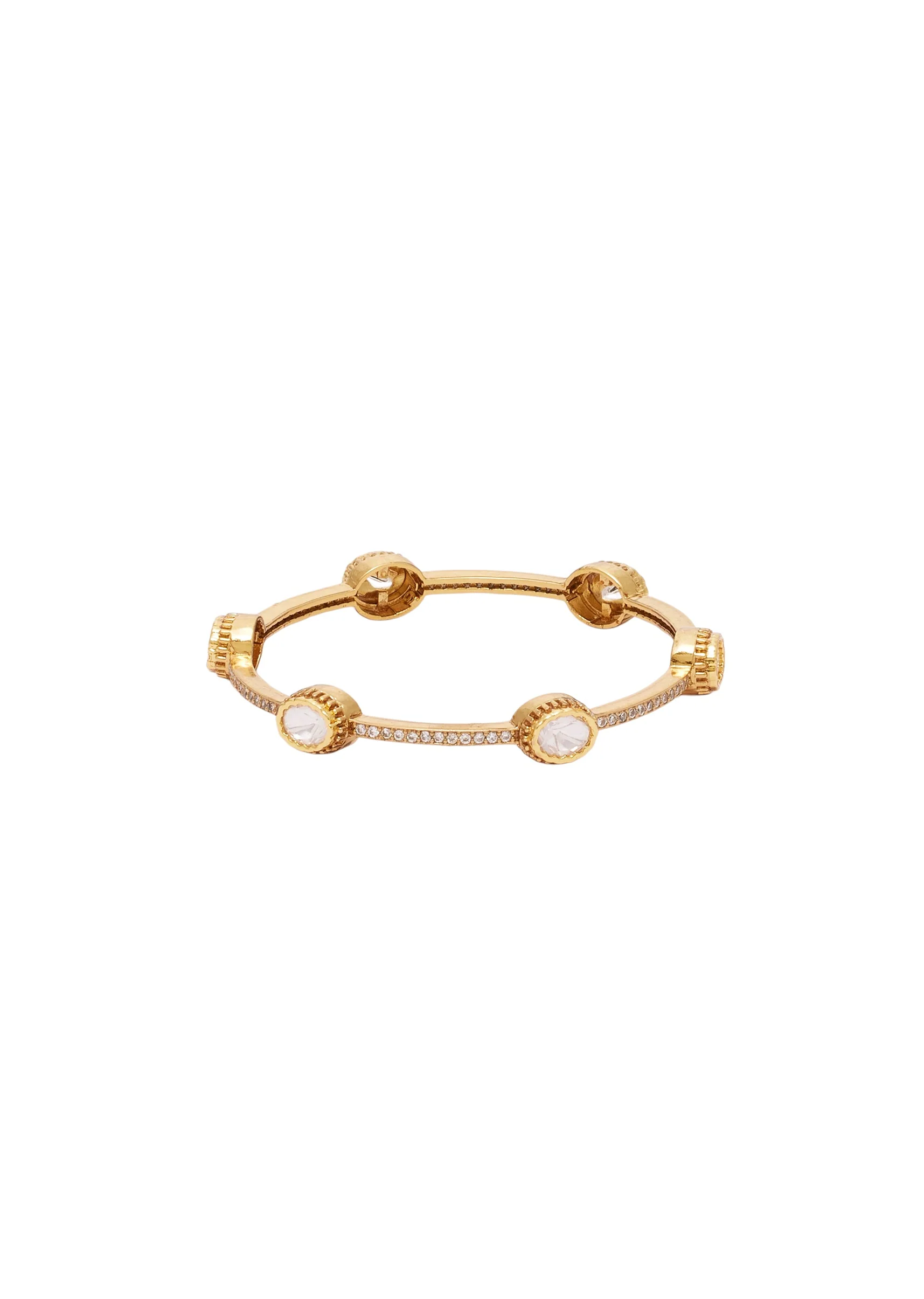 White Zirconia Bangles Set