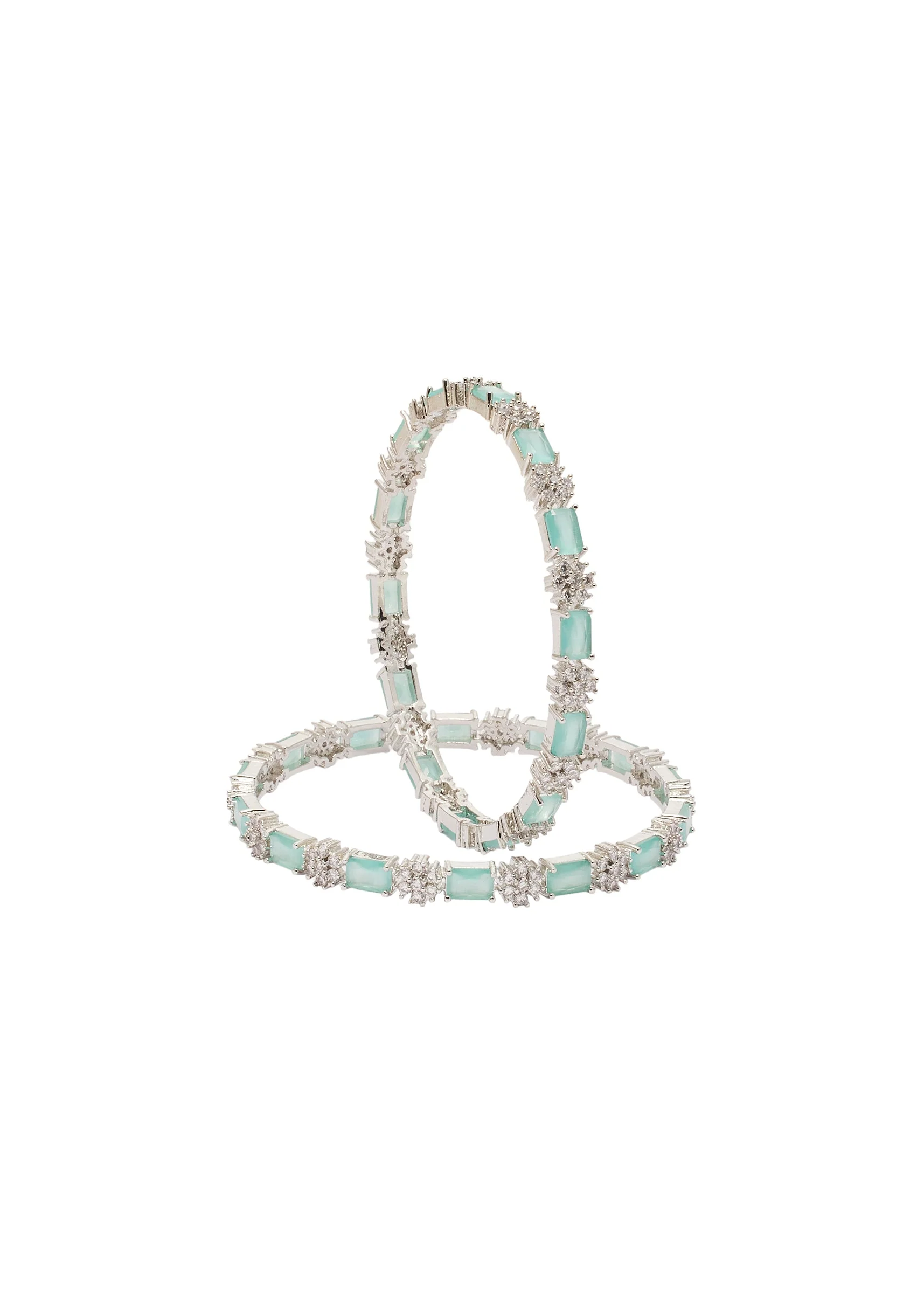 Aqua Designer Enamel Bangles
